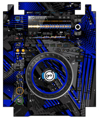 Pioneer DJ CDJ 3000 incl. SIDES Skin Ridge Blue
