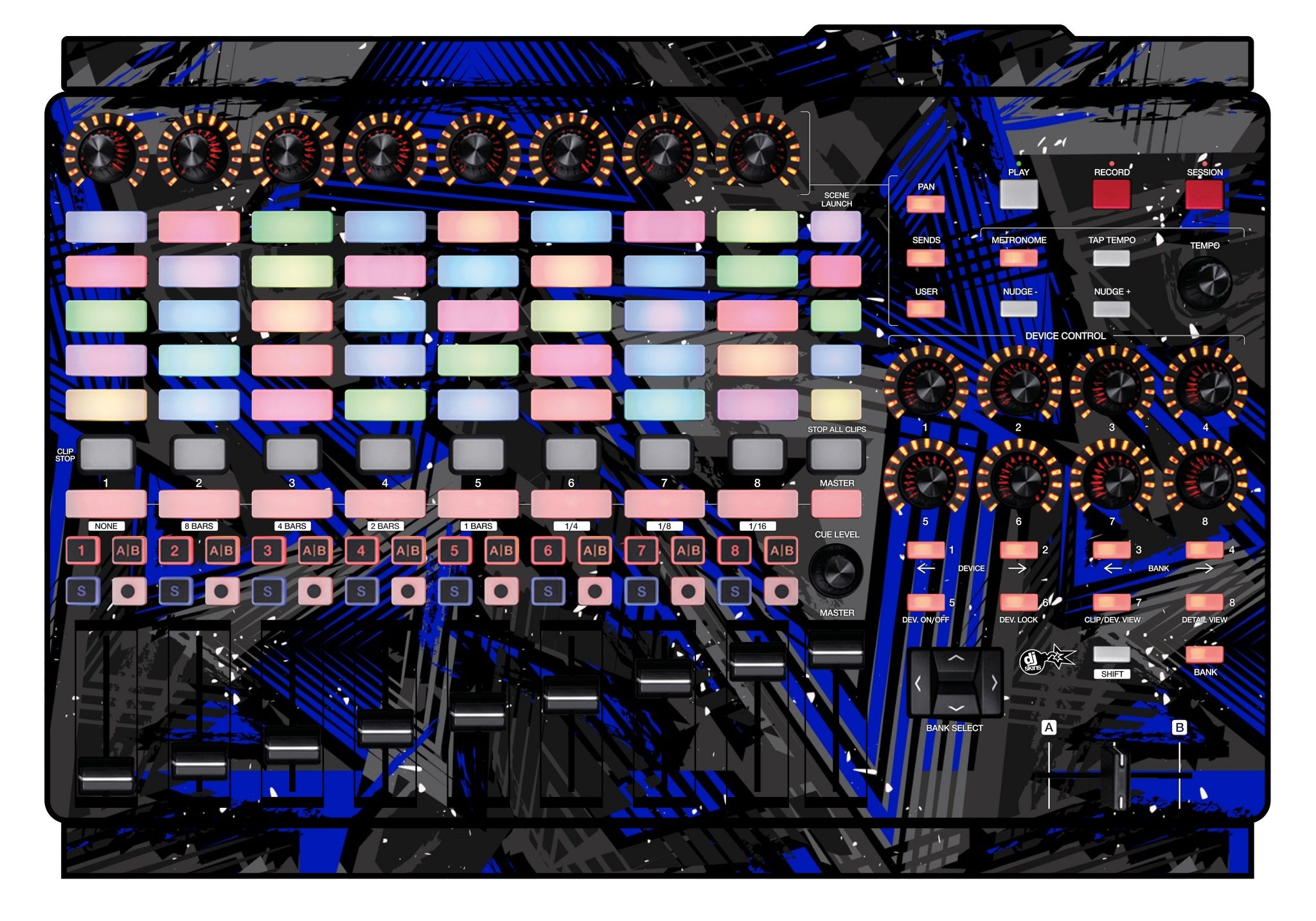 Akai Pro APC 40 MK2 Skin Ridge Blue