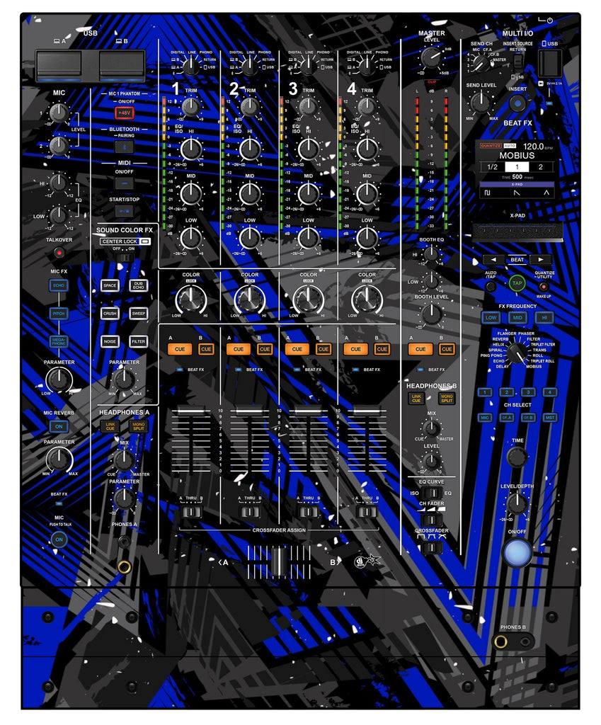 Pioneer DJ DJM A9 Skin Ridge Blue