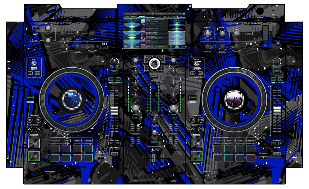 Denon DJ PRIME 2 Skin Ridge Blue