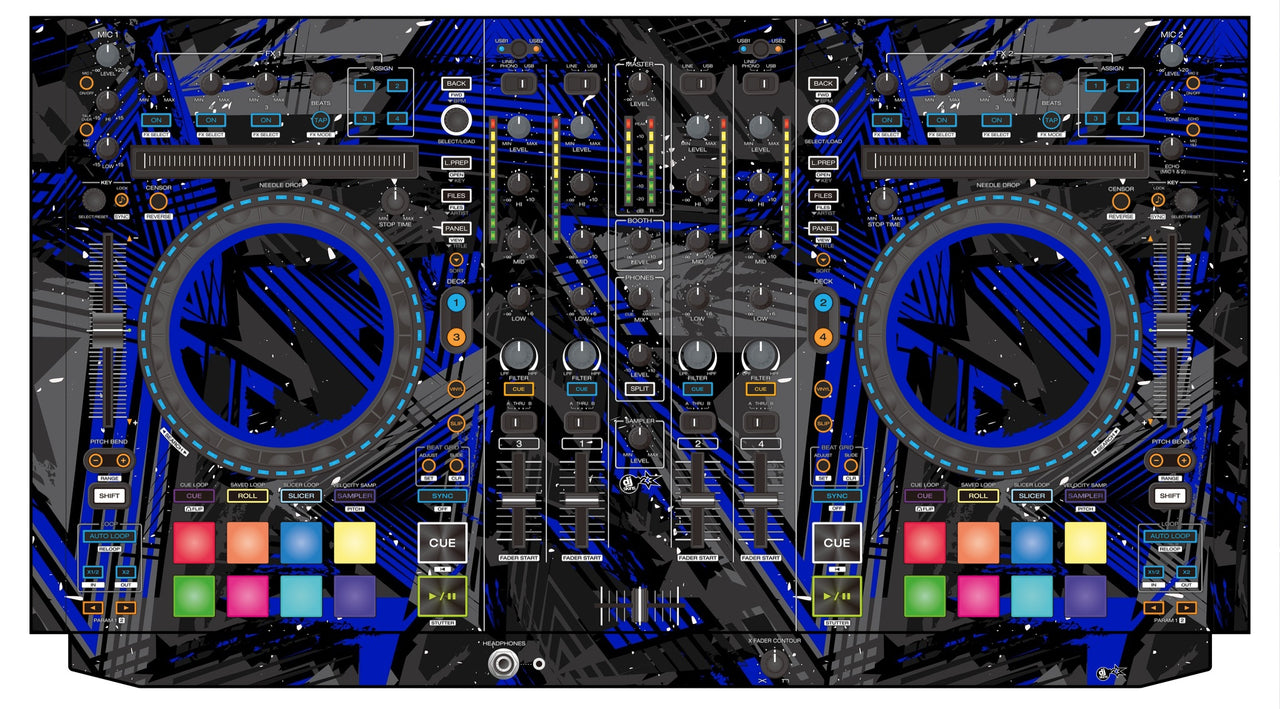 Denon DJ MC 7000 Skin Ridge Blue