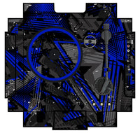 Numark PT 01 incl. Sides Skin Ridge Blue