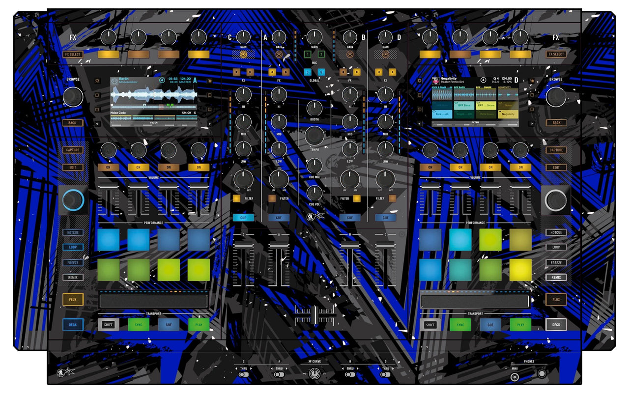 Native Instruments S8 Skin Ridge Blue