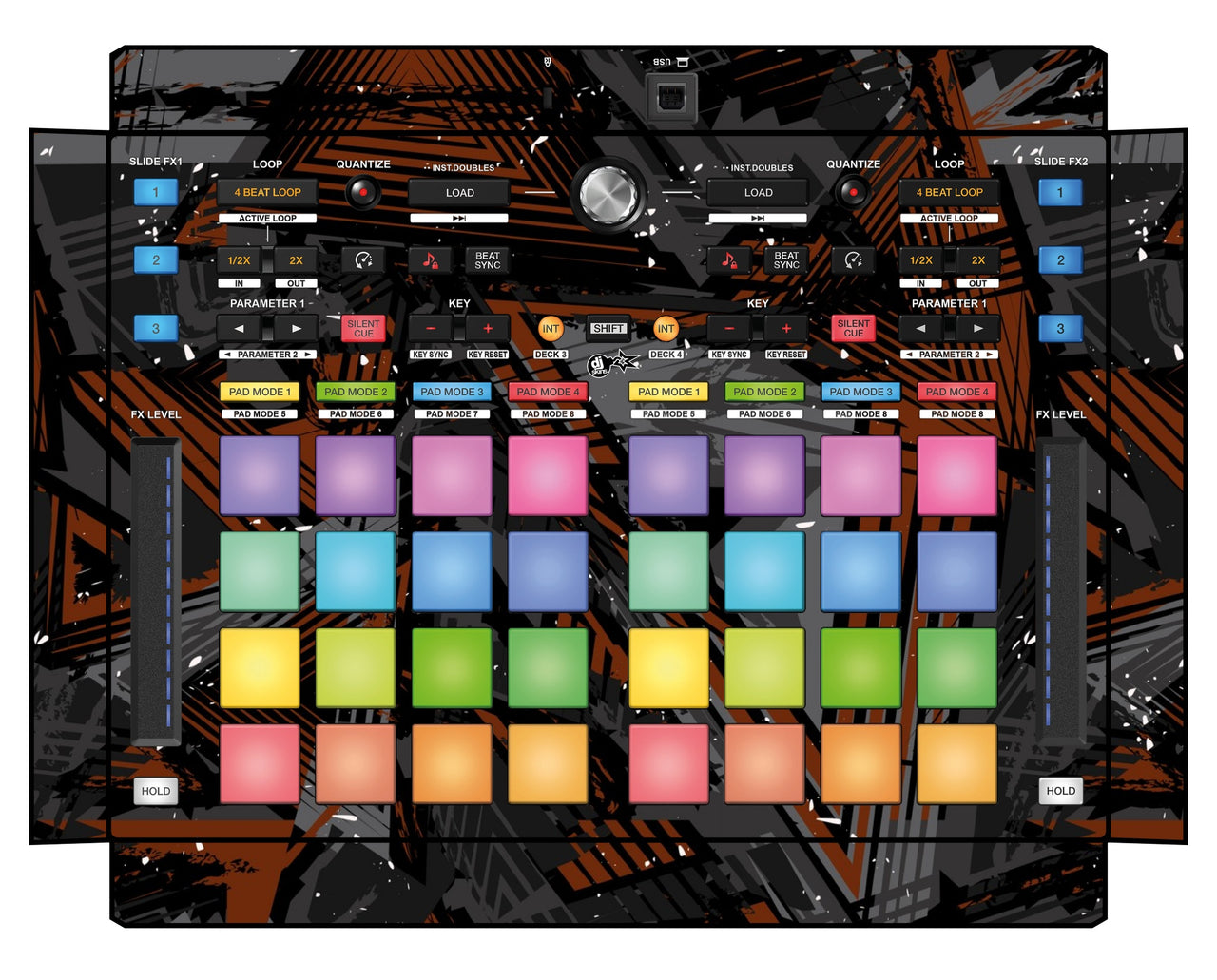 Pioneer DJ DDJ XP 2 Skin Ridge Brown