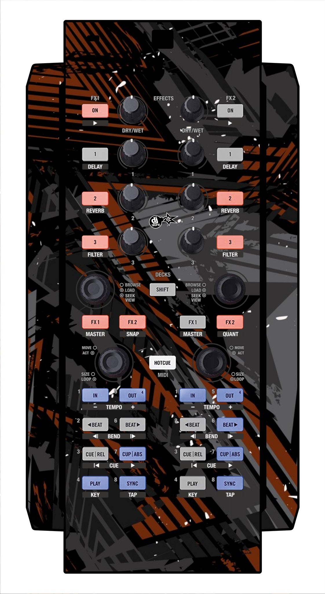 Native Instruments X1 Skin Ridge Brown