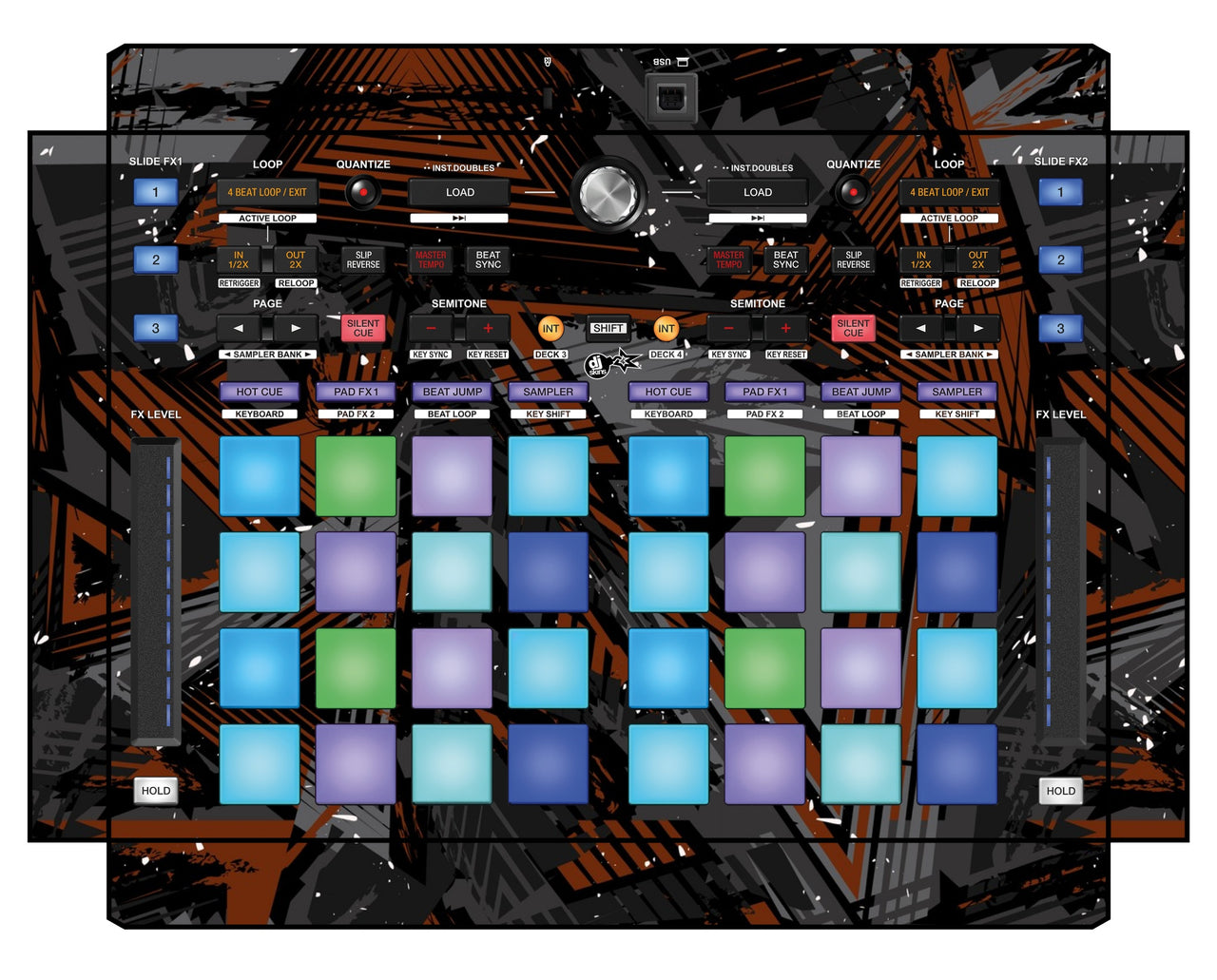 Pioneer DJ DDJ XP 1 Skin Ridge Brown