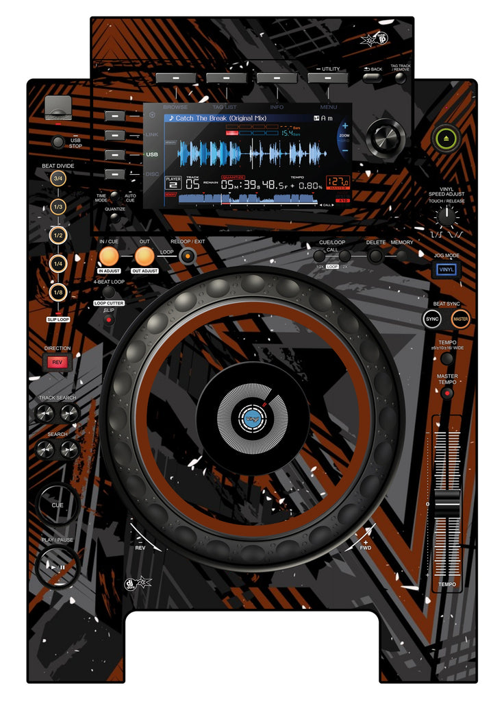 Pioneer DJ CDJ 900 NEXUS Skin Ridge Brown