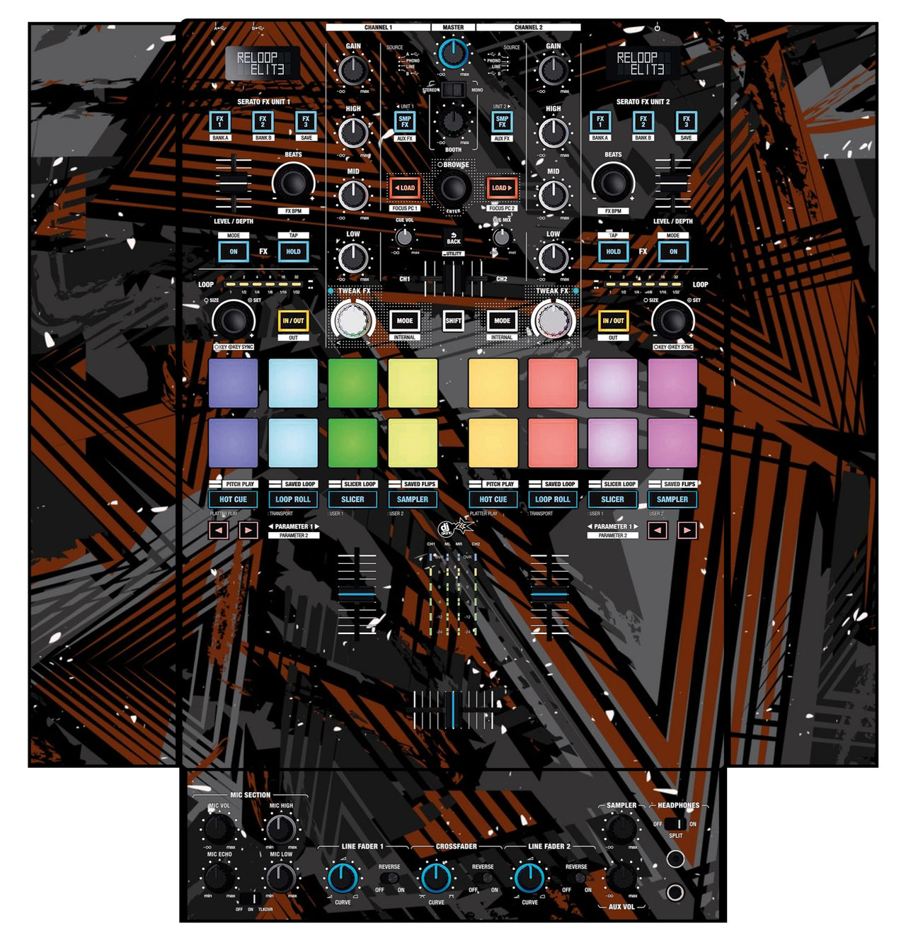 Reloop Elite Skin Ridge Brown
