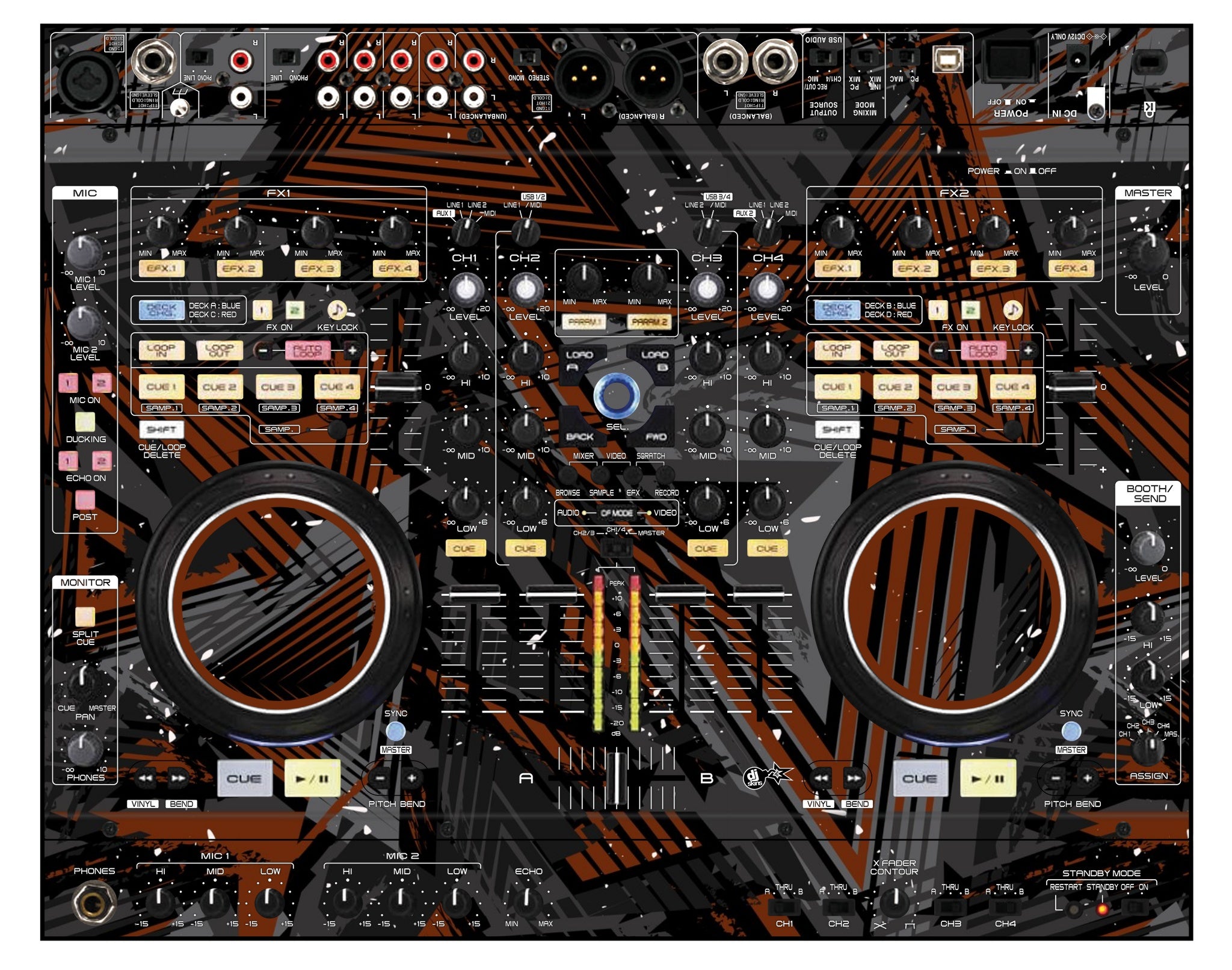 Denon DJ MC 6000 Skin Ridge Brown