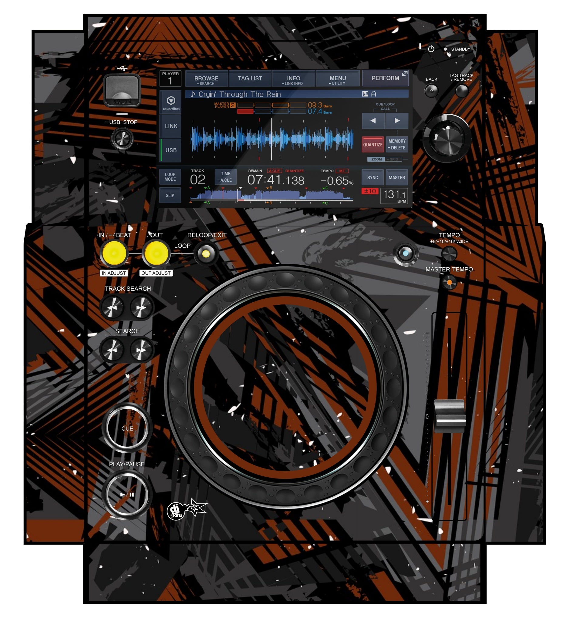 Pioneer DJ XDJ 700 Skin Ridge Brown