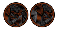Universal Vinyl Labelsticker (10.2 cm - REGULAR) Skin Ridge Brown