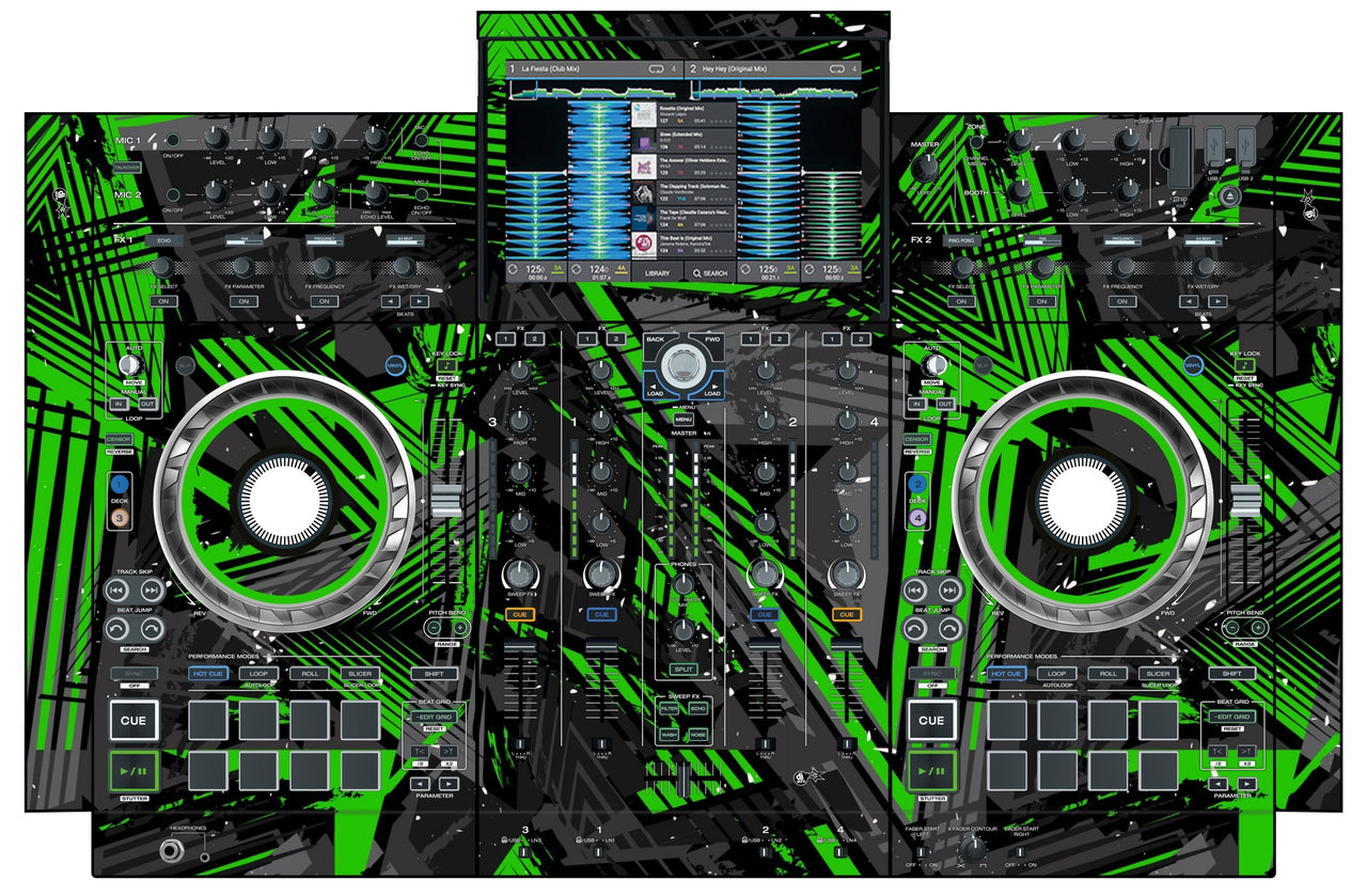 Denon DJ PRIME 4 Skin Ridge Green
