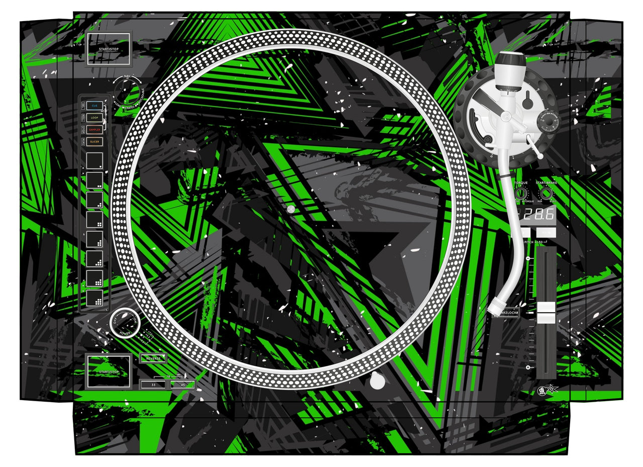 Reloop RP 8000 Skin Ridge Green