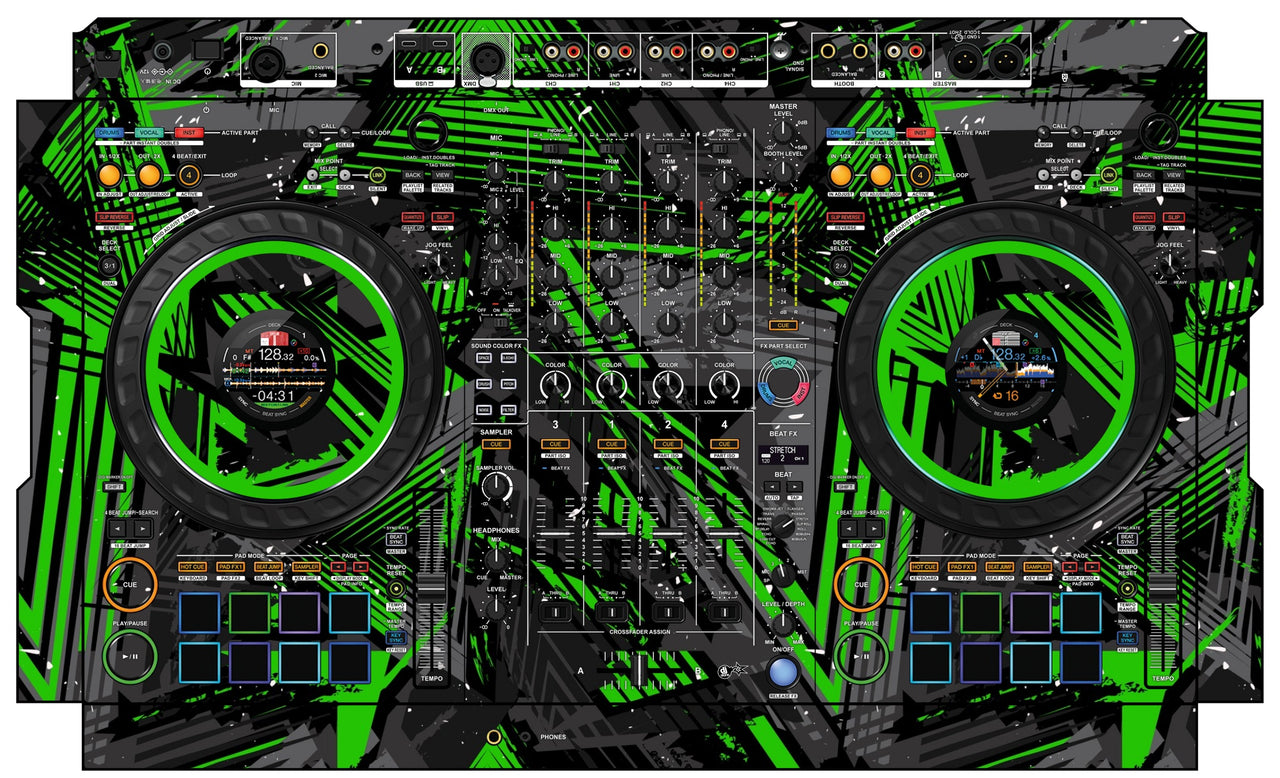 Pioneer DJ DDJ FLX10 Skin Ridge Green