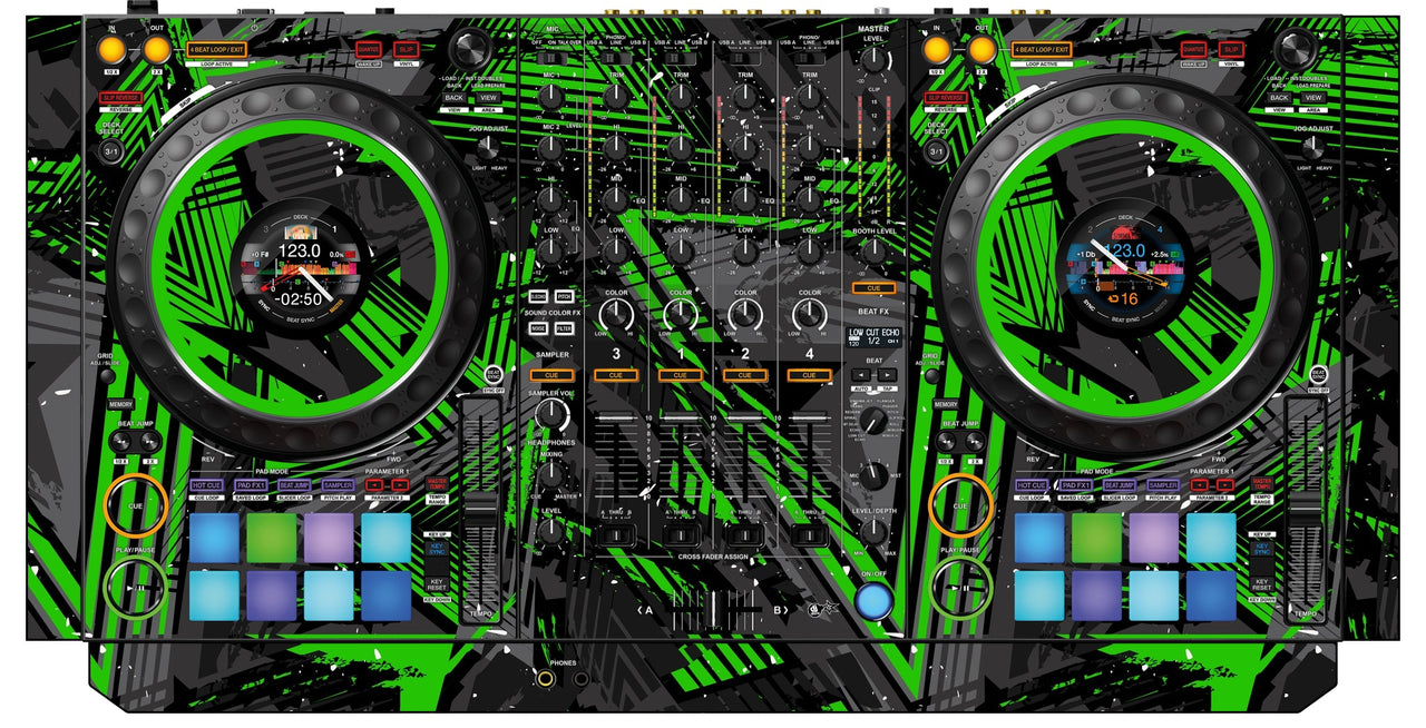 Pioneer DJ DDJ 1000 SRT Skin Ridge Green