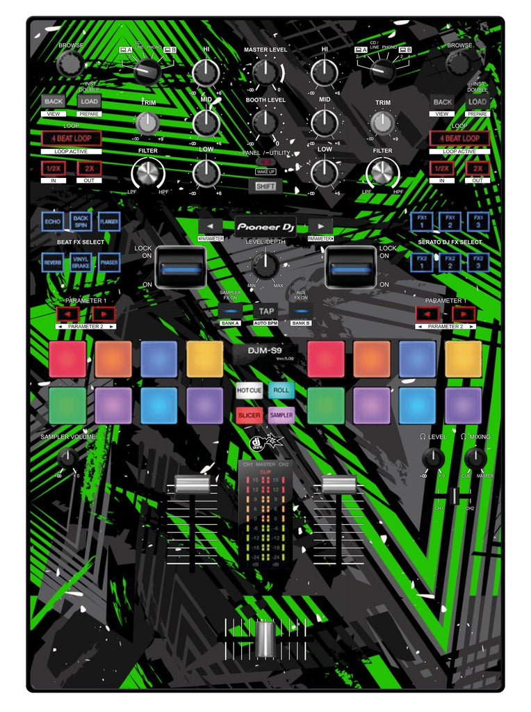 Pioneer DJ DJM S9 Skin Ridge Green