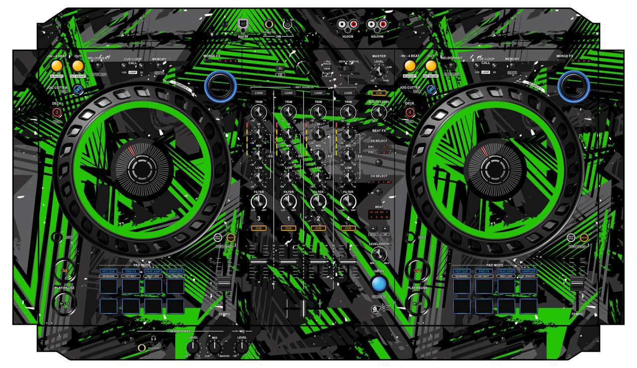 Pioneer DJ DDJ FLX6 Skin Ridge Green