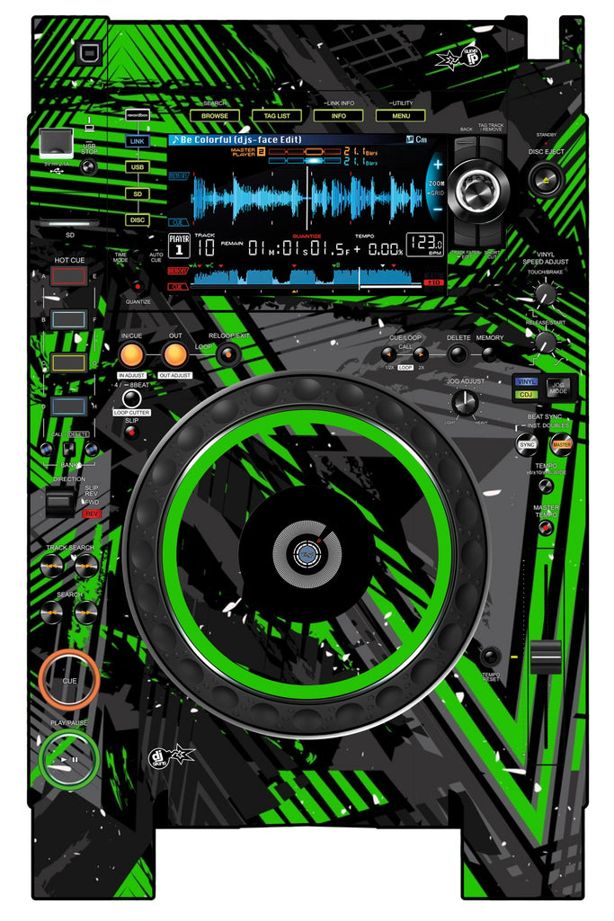 Pioneer DJ CDJ 2000 NEXUS 2 Skin Ridge Green