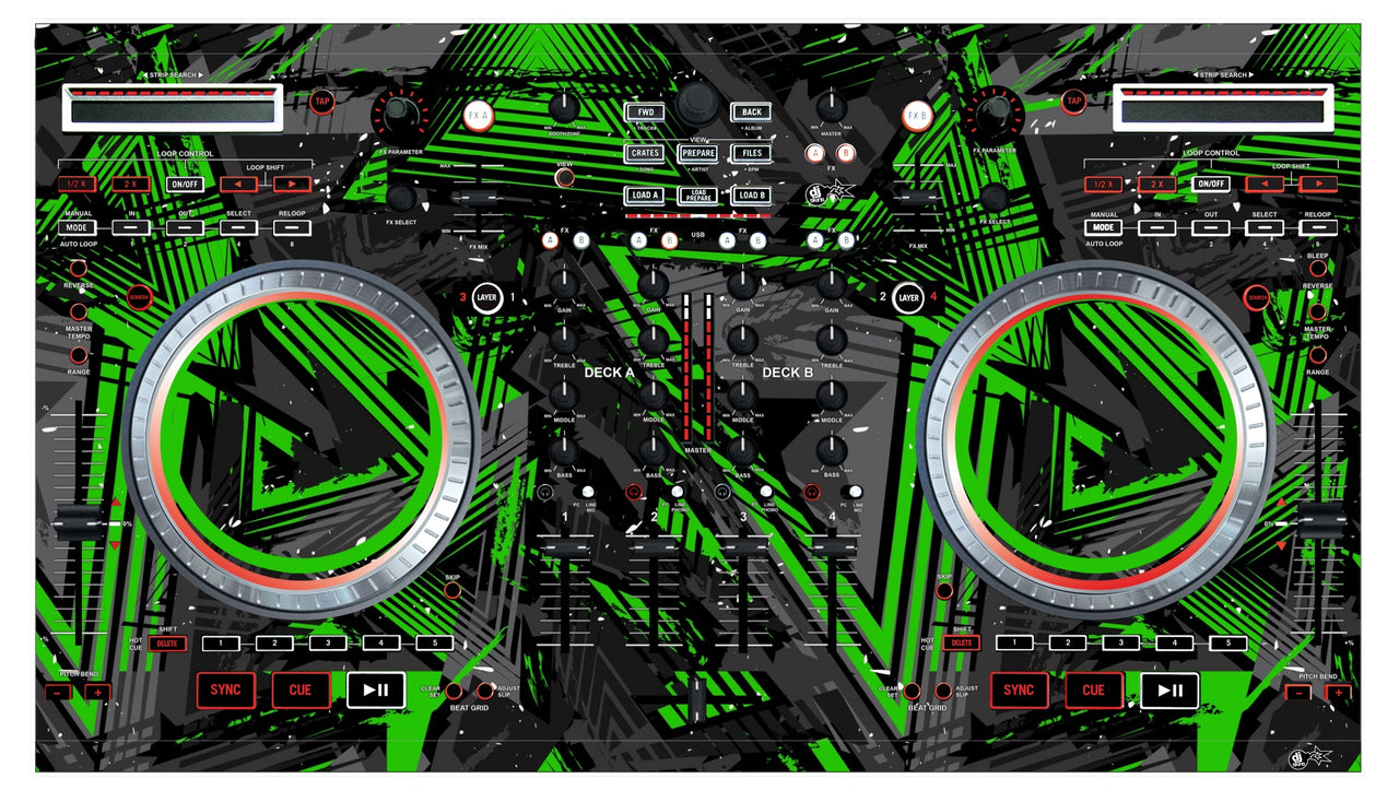 Numark NS 6 Skin Ridge Green