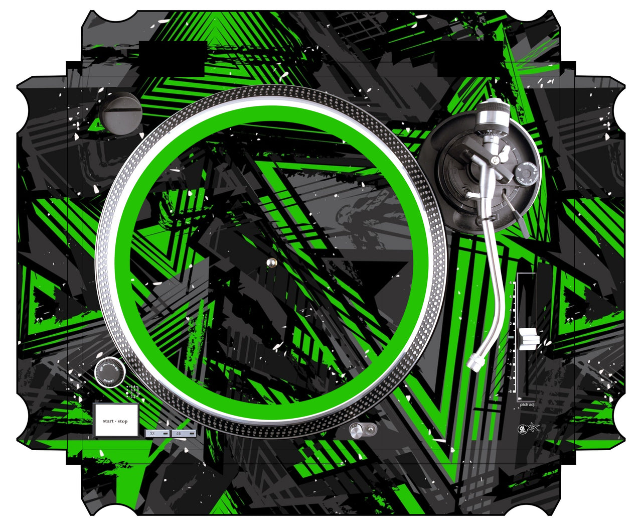 Technics 1200 / 1210 MK2 Skin Ridge Green