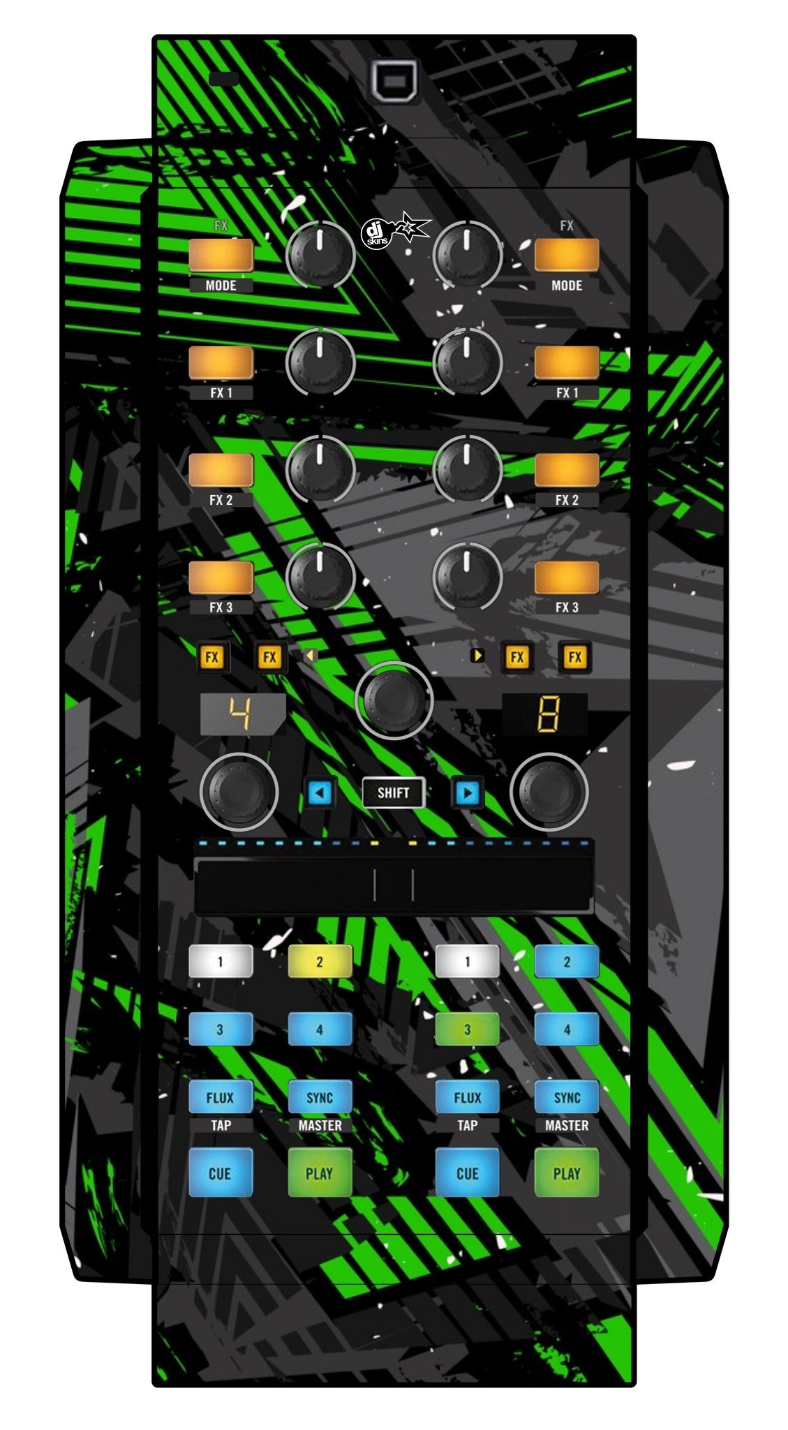 Native Instruments X1 MK2 Skin Ridge Green