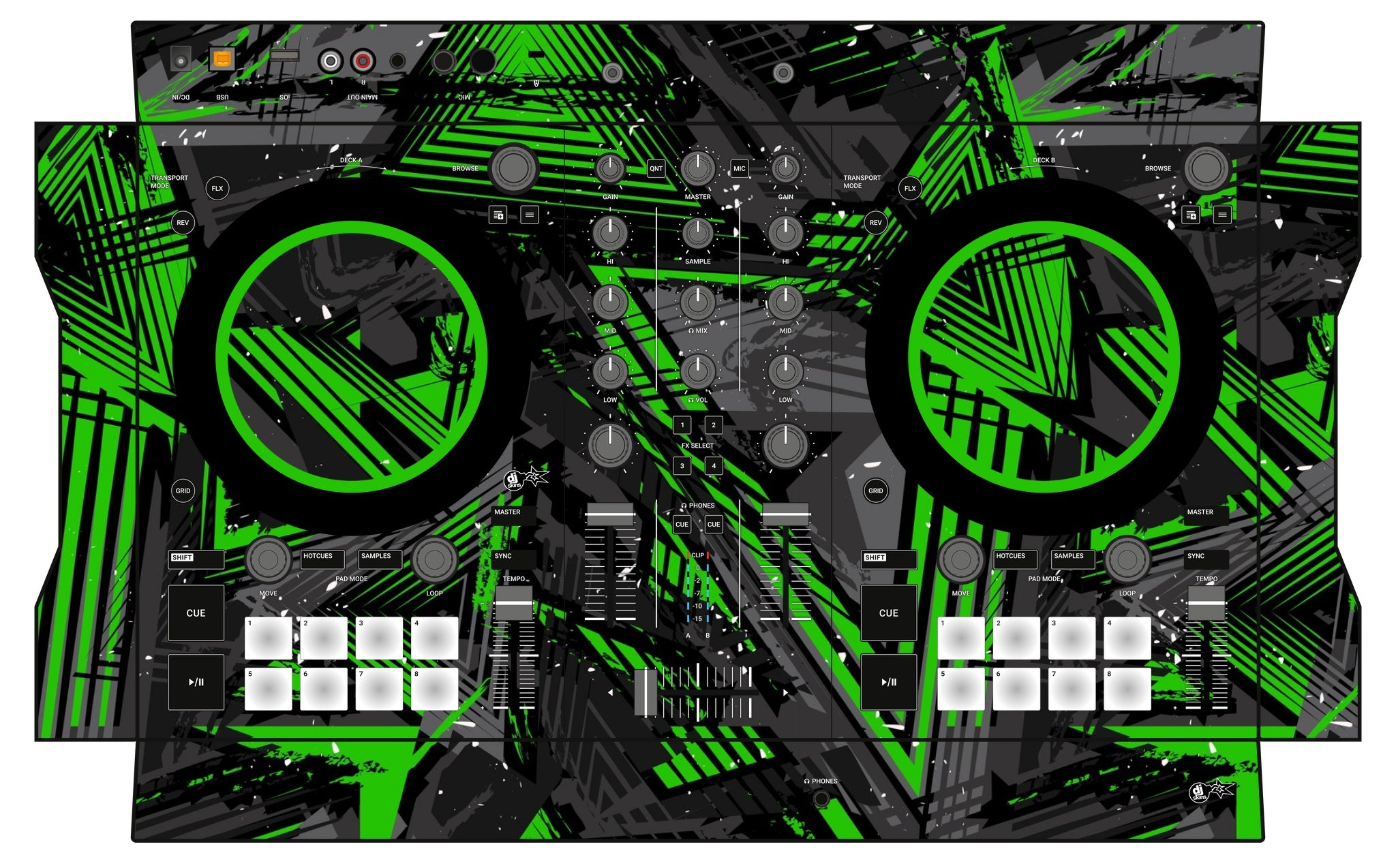 Native Instruments S2 MK3 Skin Ridge Green