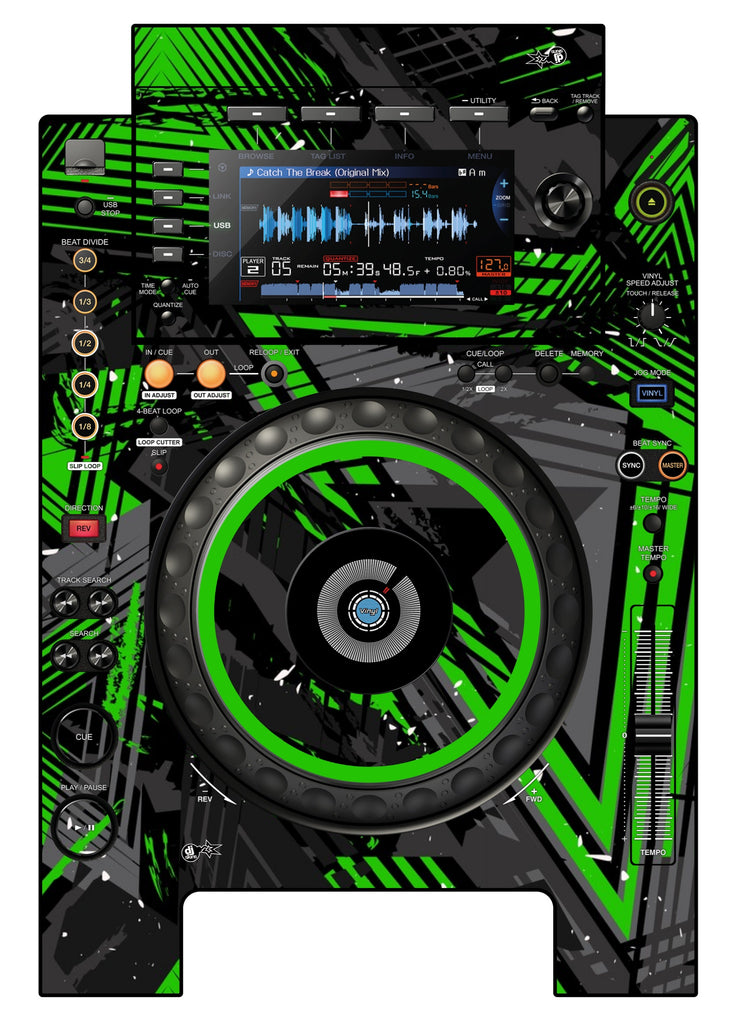 Pioneer DJ CDJ 900 NEXUS Skin Ridge Green