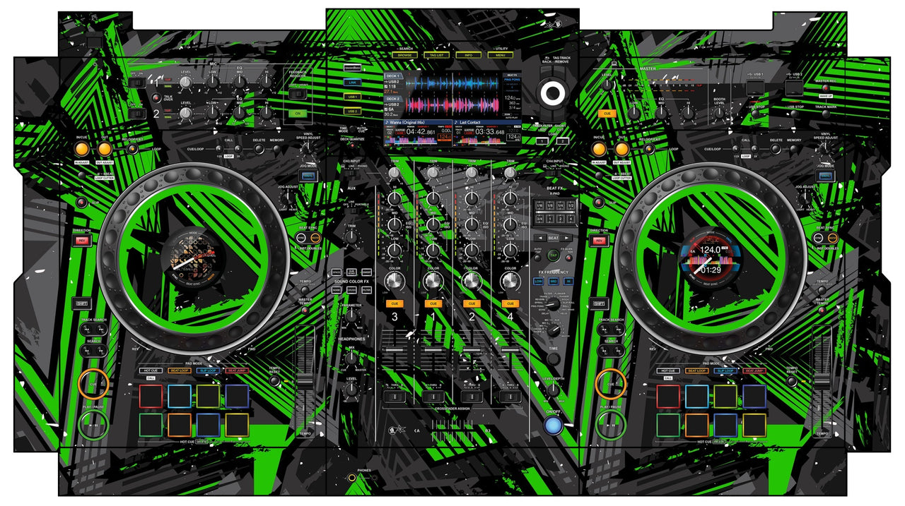 Pioneer DJ XDJ XZ Skin Ridge Green