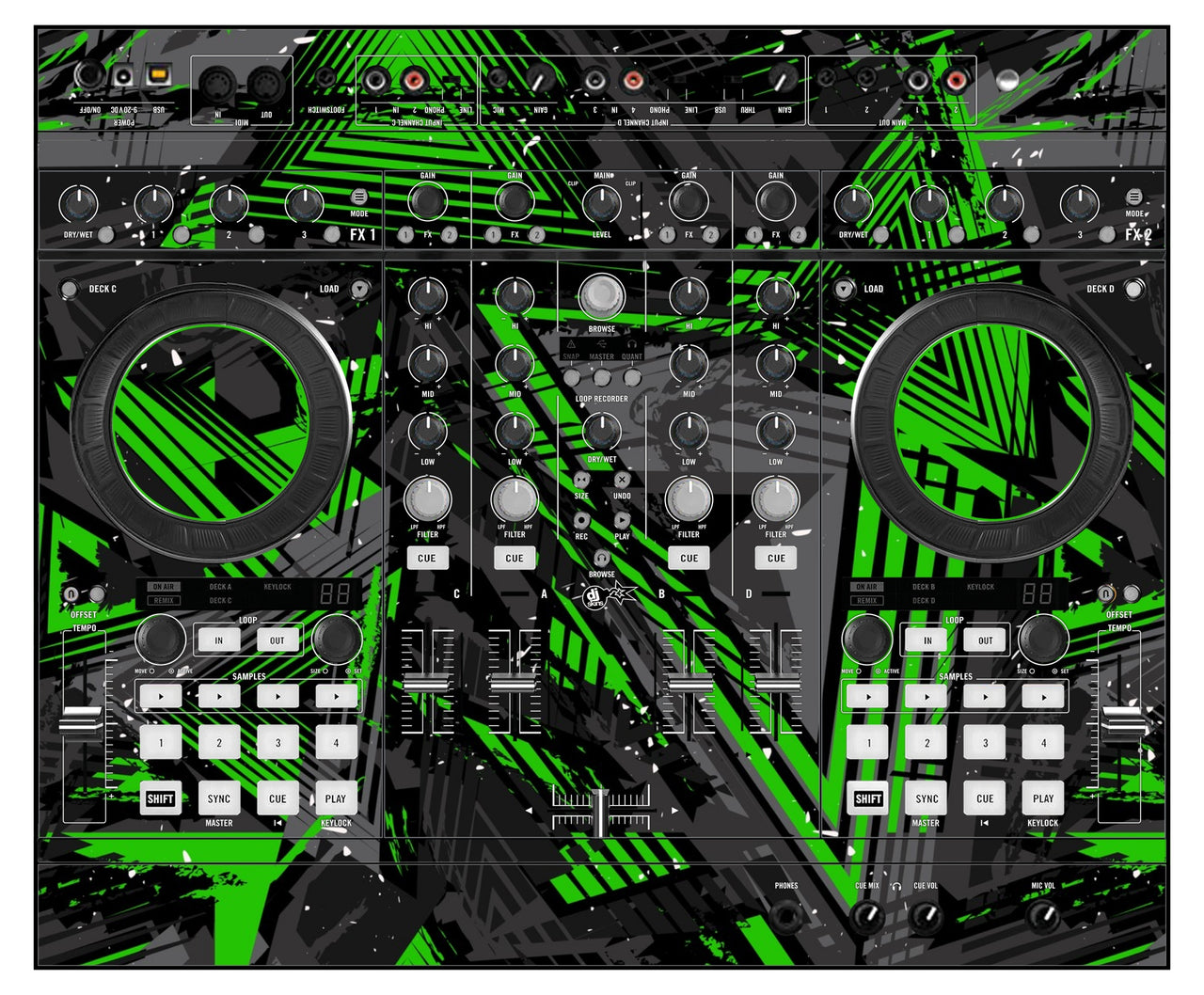 Native Instruments S4 MK1 Skin Ridge Green