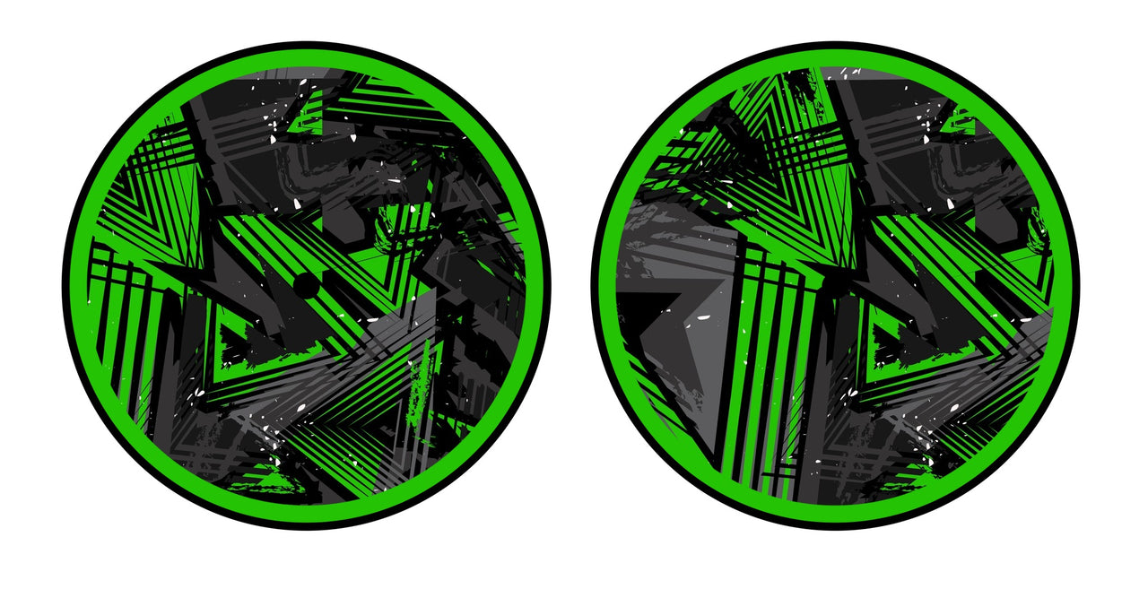Universal Vinyl Labelsticker (12.5 cm - LARGE) Skin Ridge Green