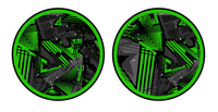 Universal Vinyl Labelsticker (12.5 cm - LARGE) Skin Ridge Green