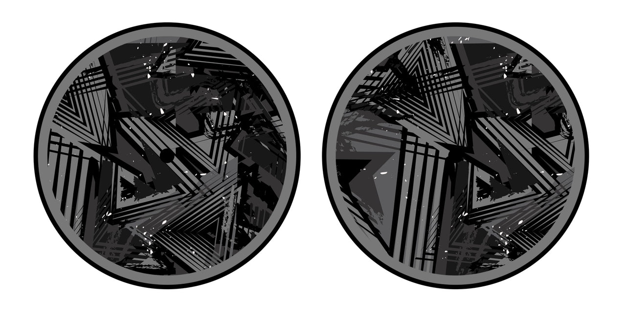 Universal Vinyl Labelsticker (12.5 cm - LARGE) Skin Ridge Grey