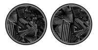 Universal Vinyl Labelsticker (12.5 cm - LARGE) Skin Ridge Grey