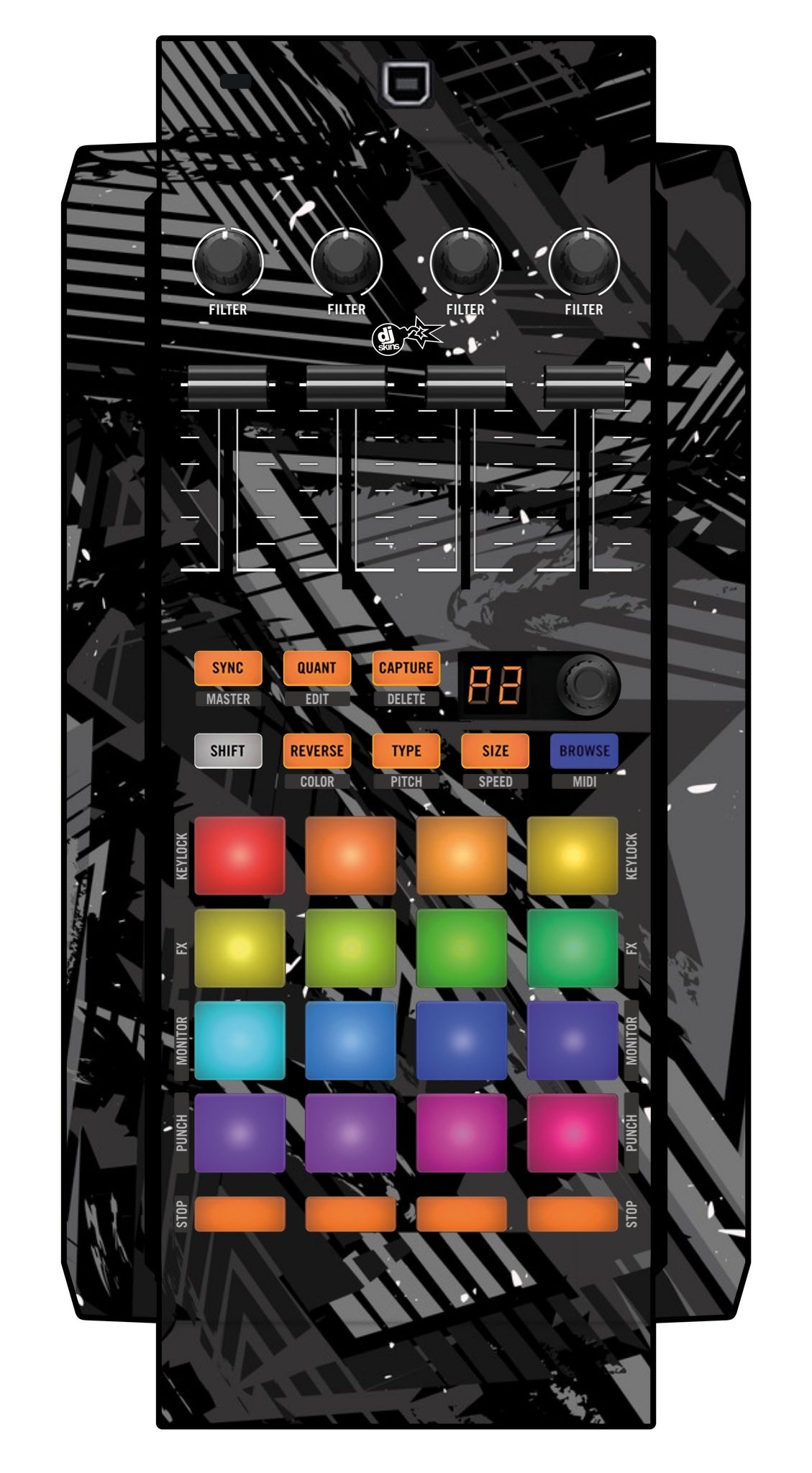 Native Instruments F1 Skin Ridge Grey