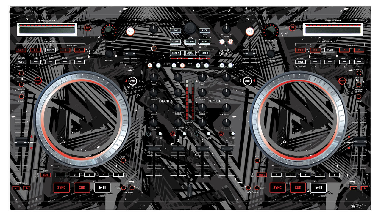 Numark NS 6 Skin Ridge Grey
