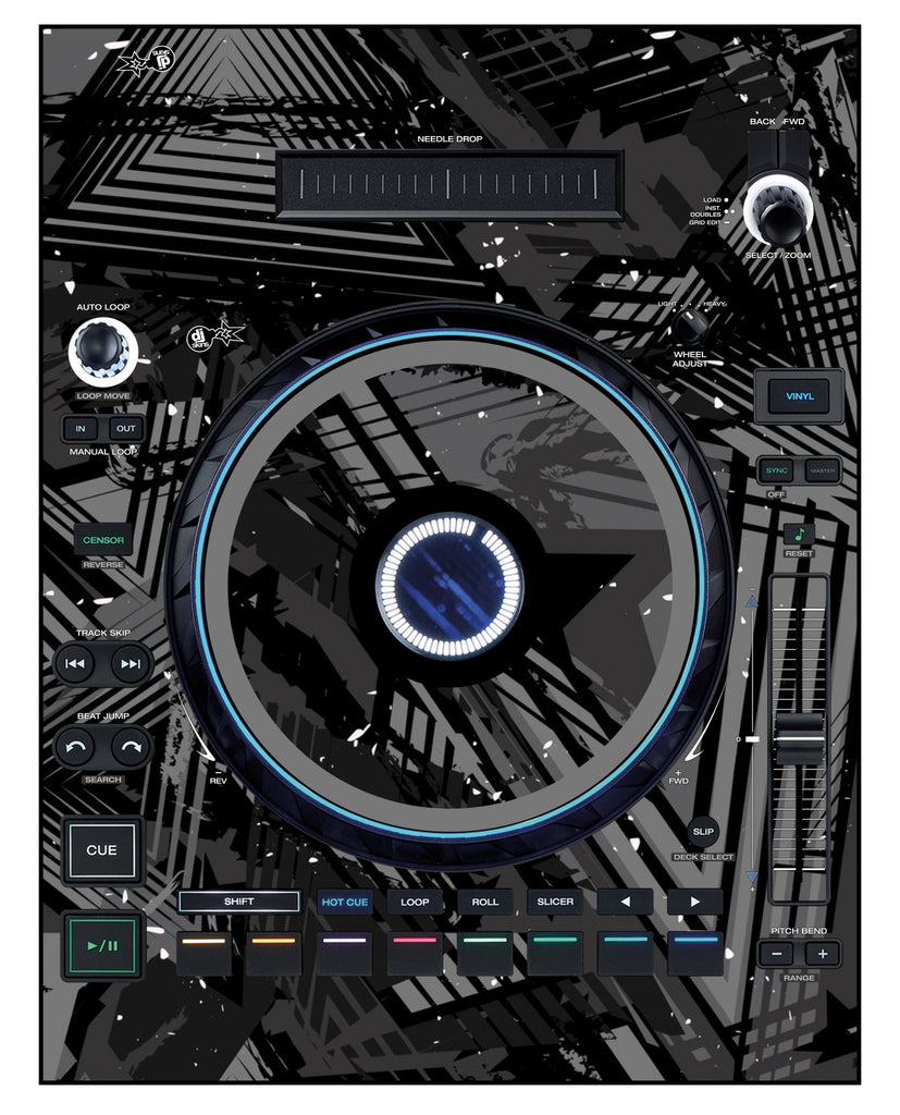 Denon DJ LC 6000 Skin Ridge Grey