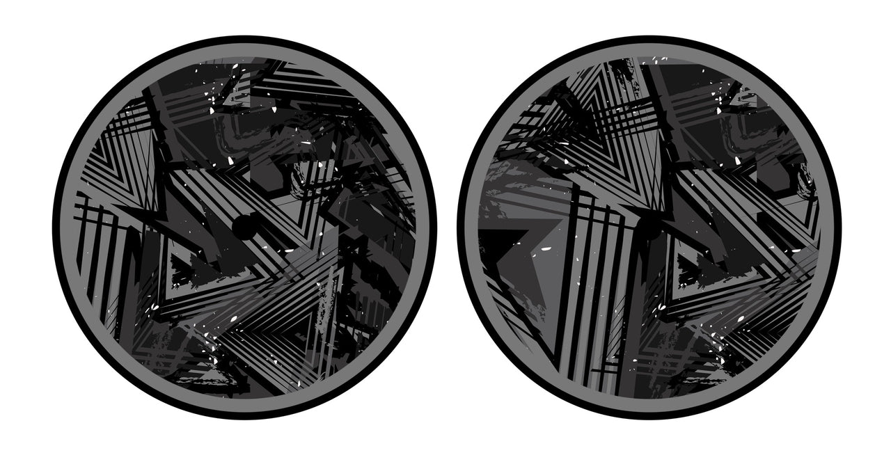Universal Vinyl Labelsticker (10.2 cm - REGULAR) Skin Ridge Grey