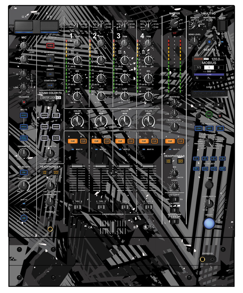 Pioneer DJ DJM A9 Skin Ridge Grey