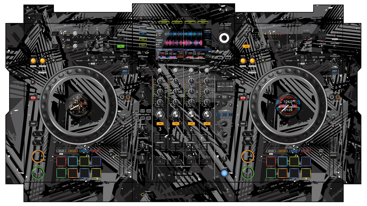 Pioneer DJ XDJ XZ Skin Ridge Grey