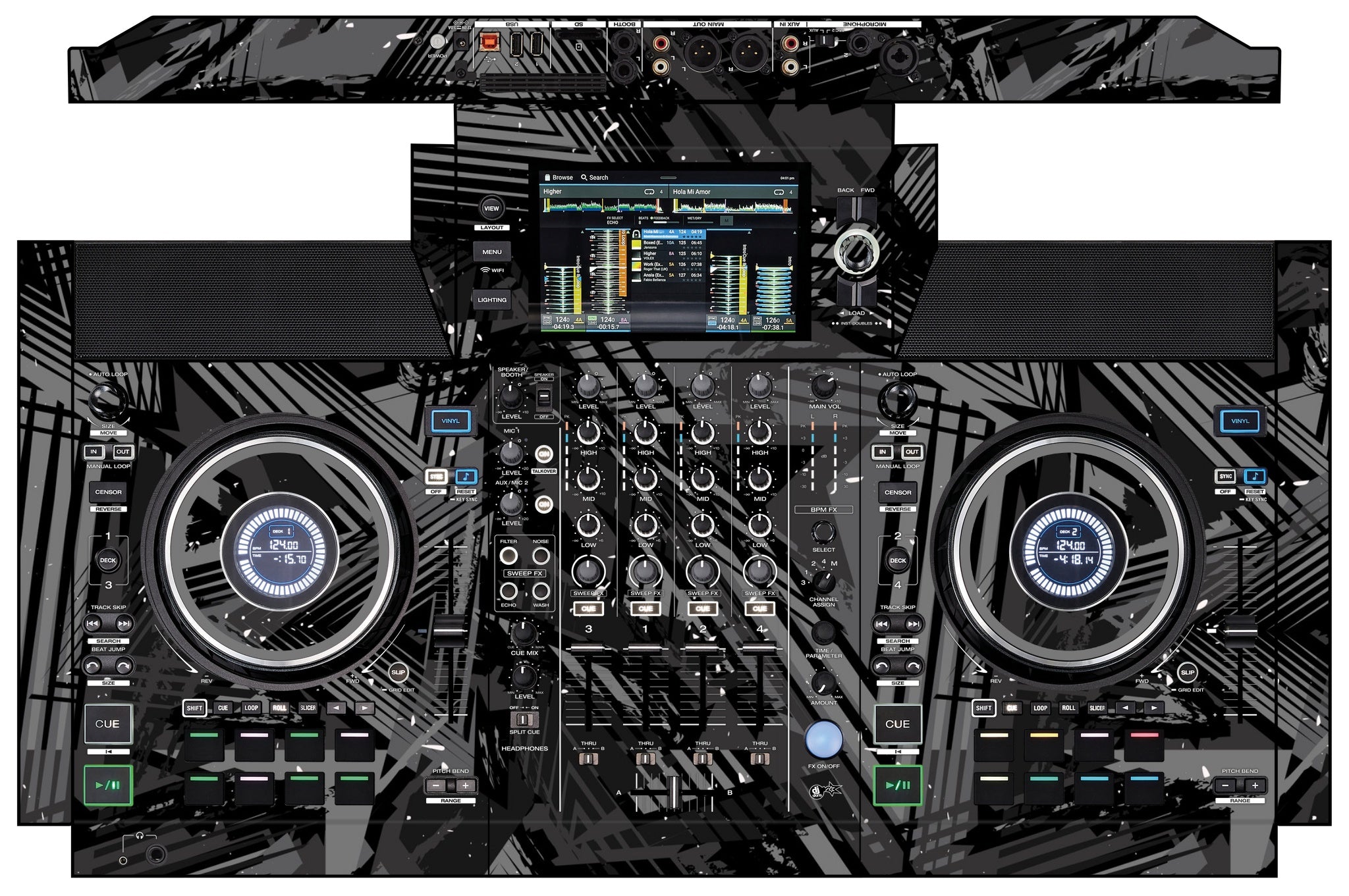 Denon DJ SC Live 4 Skin Ridge Grey