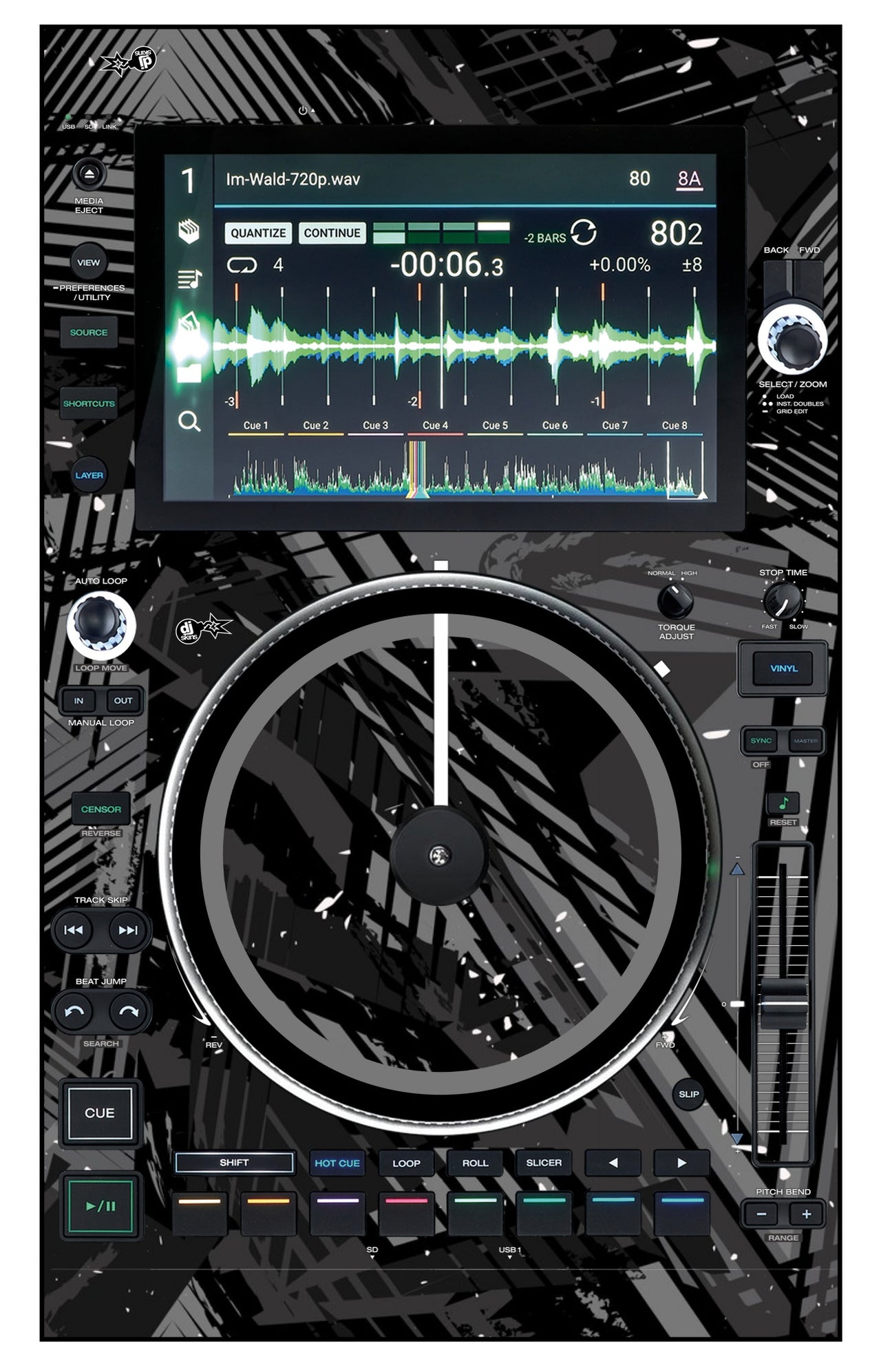 Denon DJ SC 6000 M Skin Ridge Grey