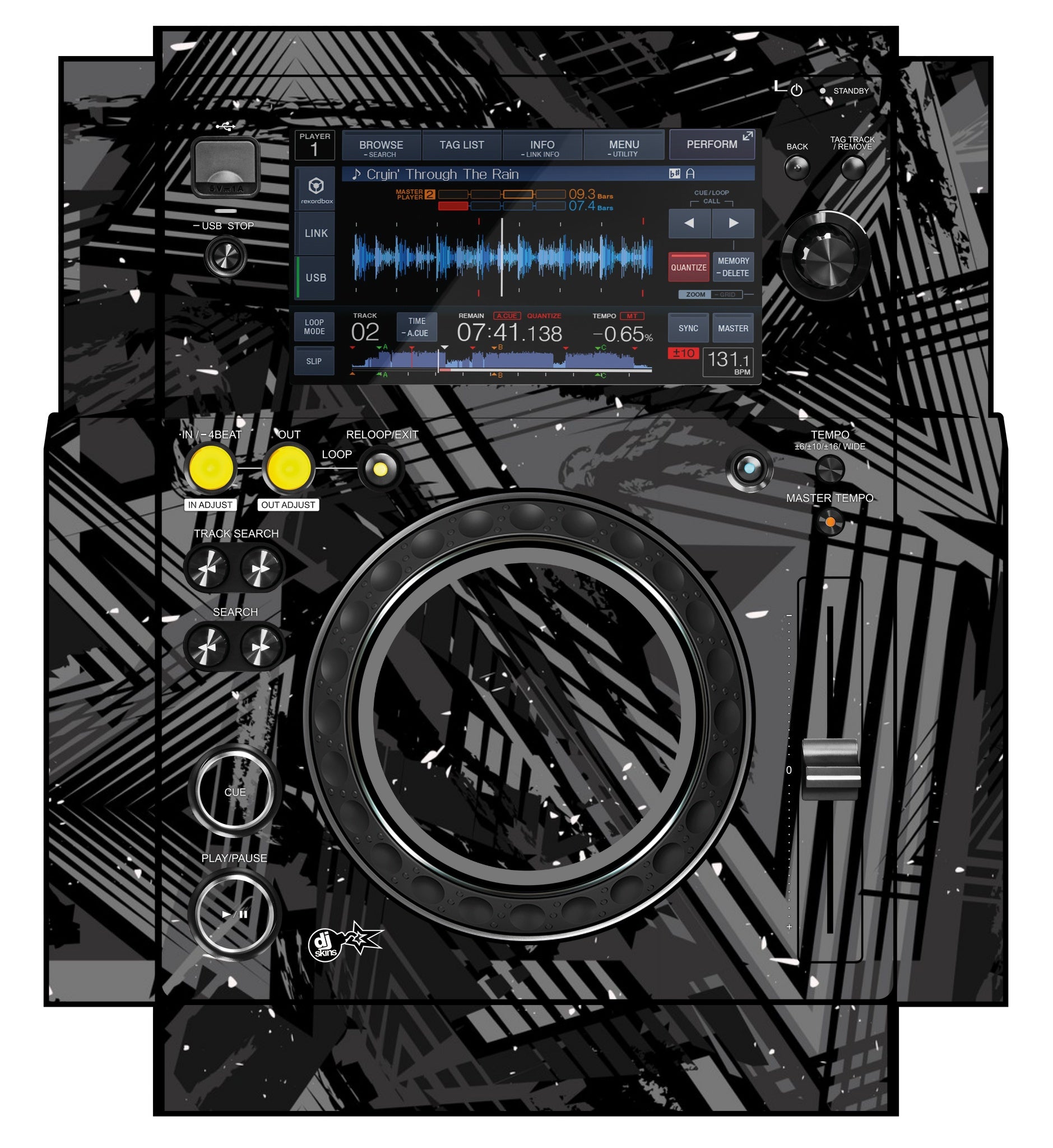 Pioneer DJ XDJ 700 Skin Ridge Grey