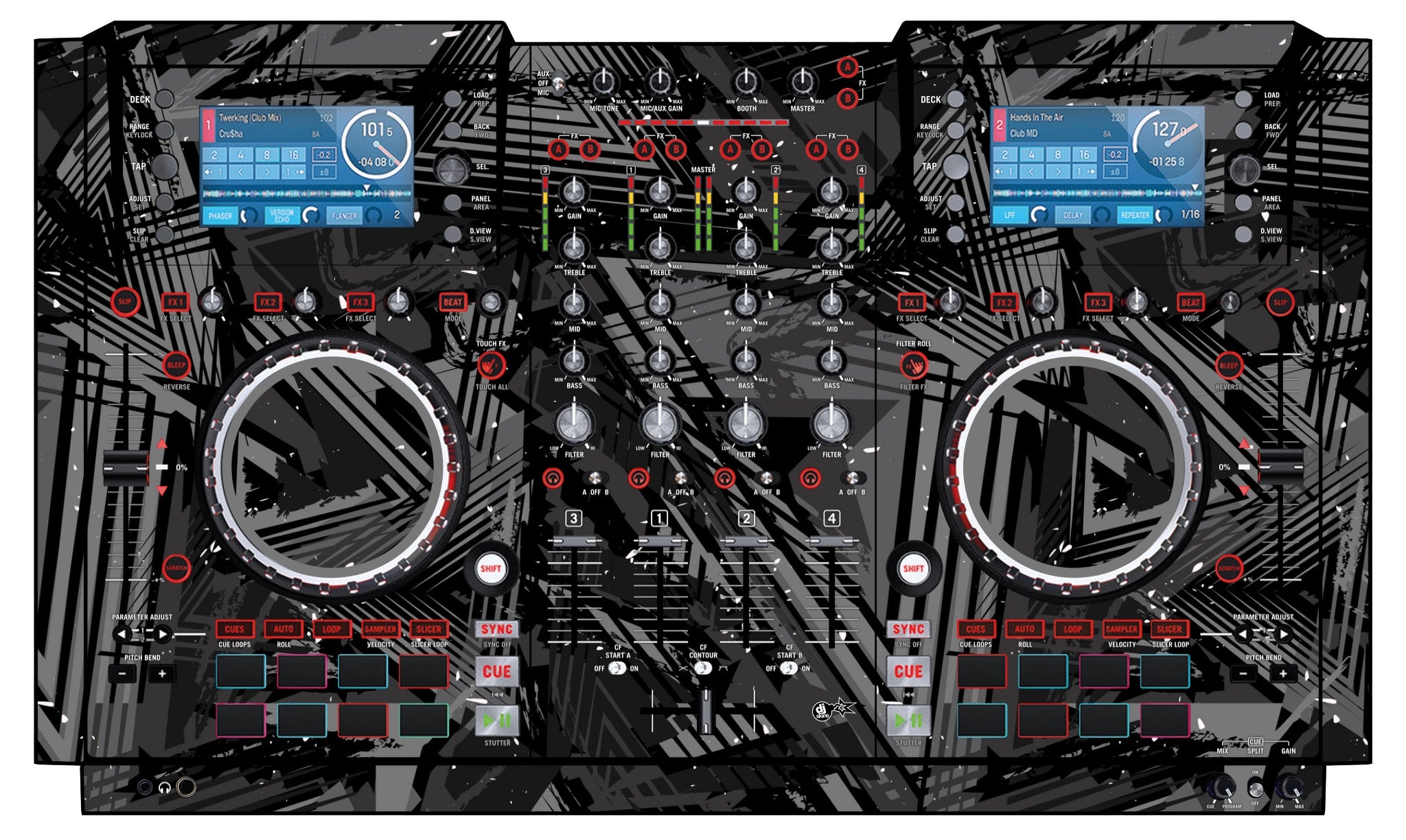 Numark NV Skin Ridge Grey