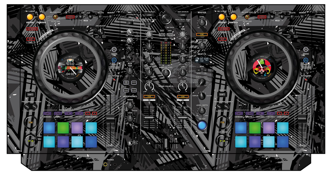 Pioneer DJ DDJ 800 Skin Ridge Grey