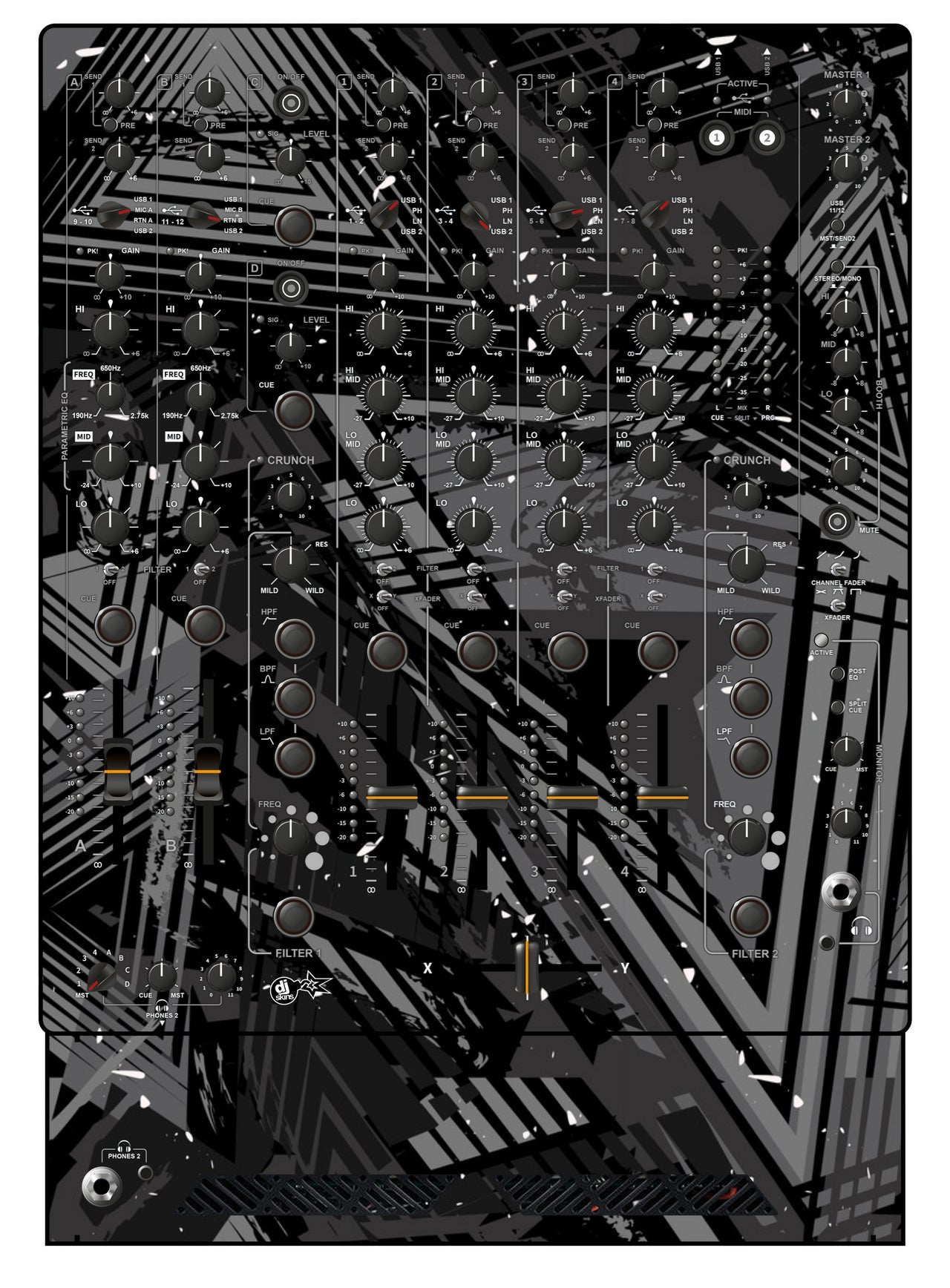 Allen and Heath XONE 96 Skin Ridge Grey