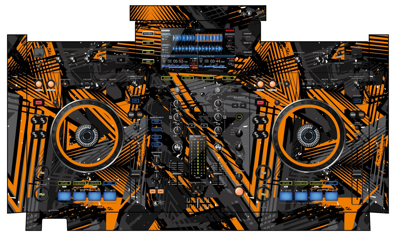 Pioneer DJ XDJ RX Skin Ridge Orange