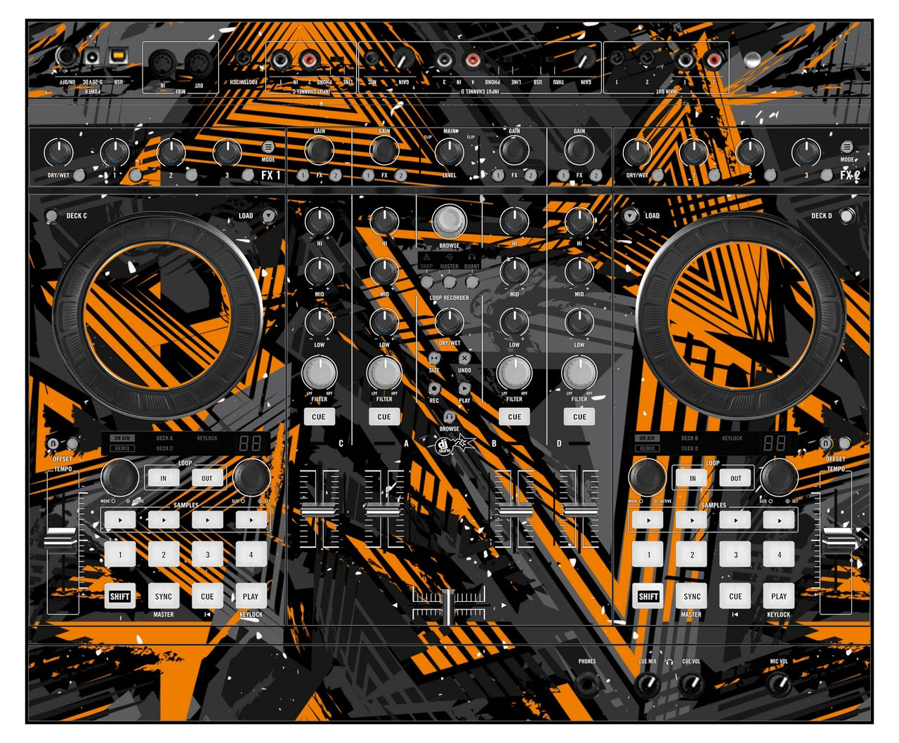 Native Instruments S4 MK1 Skin Ridge Orange