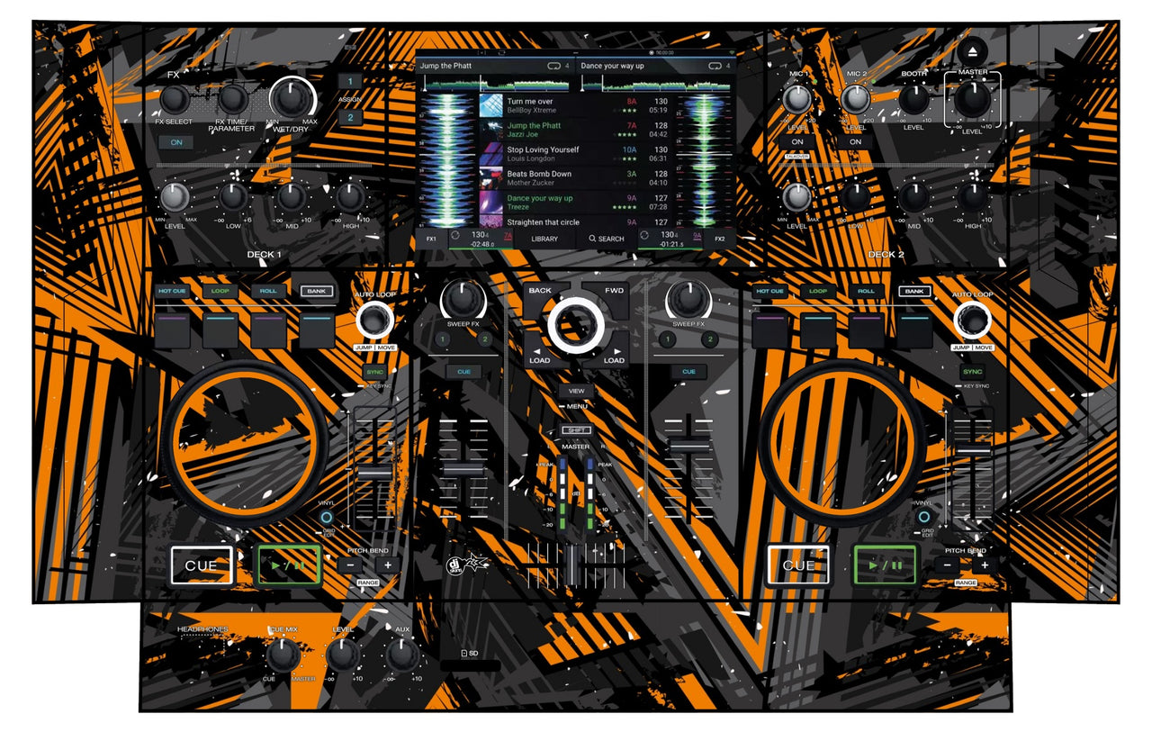 Denon DJ PRIME GO Skin Ridge Orange