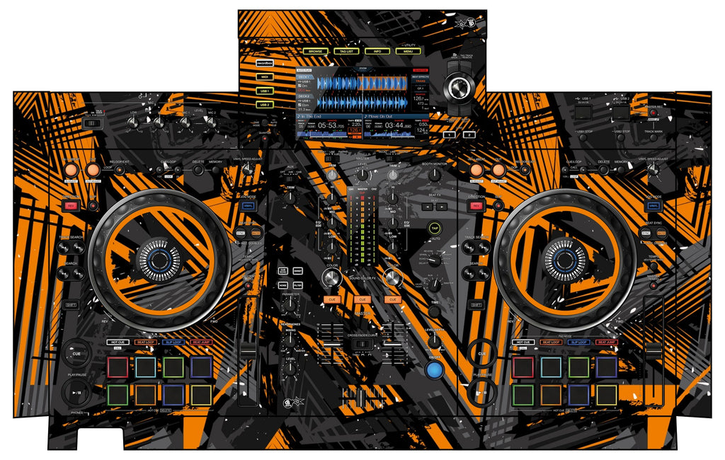 Pioneer DJ XDJ RX 2 Skin Ridge Orange