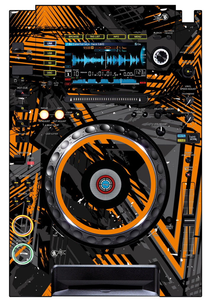 Pioneer DJ CDJ 2000 Skin Ridge Orange